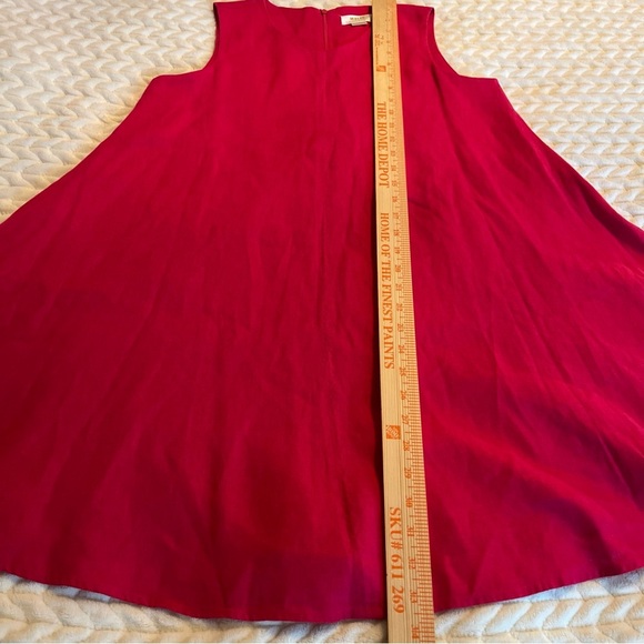 Maeve Anthropologie Pink Sleeveless A-Line Dress size small Linen - Picture 10 of 12